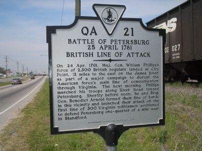 Battle of Petersburg Marker image. Click for full size.