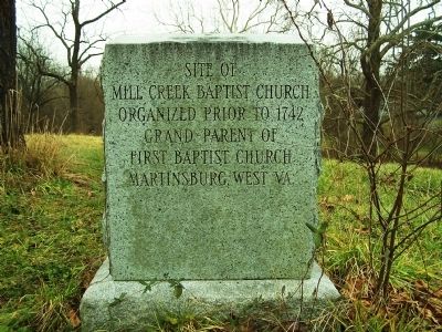 Mill Creek Baptist Church Marker image. Click for full size.