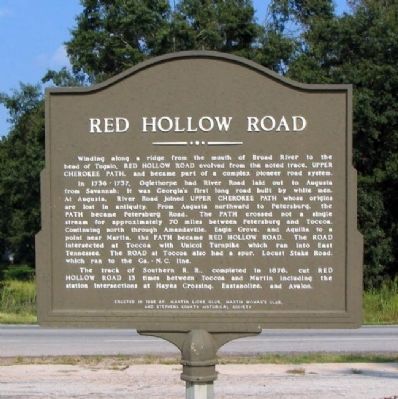 Red Hollow Road Marker image. Click for full size.
