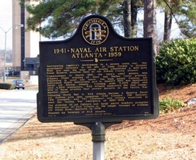 1941 * Naval Air Station Atlanta * 1959 Marker image. Click for full size.