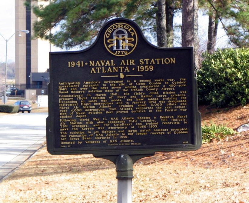 1941 * Naval Air Station Atlanta * 1959 Marker