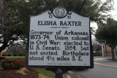 Elisha Baxter Marker image. Click for full size.