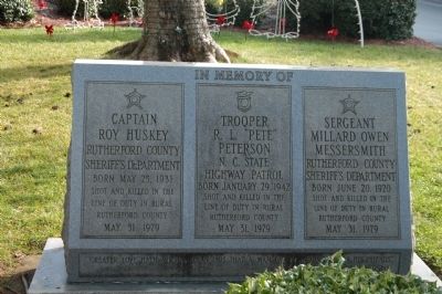 Police Memorial Marker. Click for full size. Police Memorial Marker image. Click for full size.