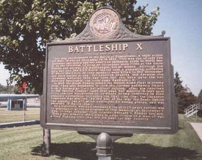 Battleship X Marker </b>(reverse) image. Click for full size.