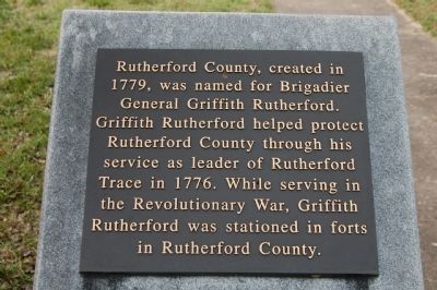 Rutherford County Marker image. Click for full size.