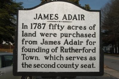 James Adair Marker. Click for full size. James Adair Marker image. Click for full size.