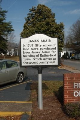James Adair Marker. Click for full size. James Adair Marker image. Click for full size.
