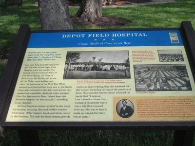 Depot Field Hospital Marker image. Click for full size.