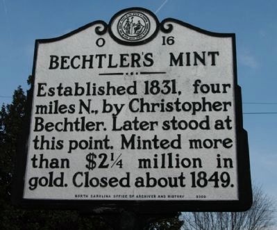 Bechtler's Mint Marker image. Click for full size.
