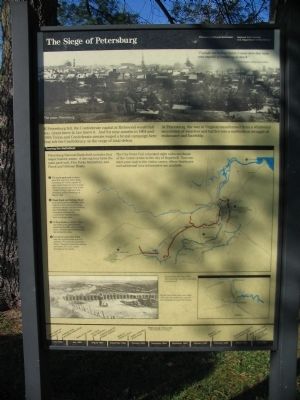 The Siege of Petersburg Marker. Click for full size. The Siege of Petersburg Marker image. Click for full size.