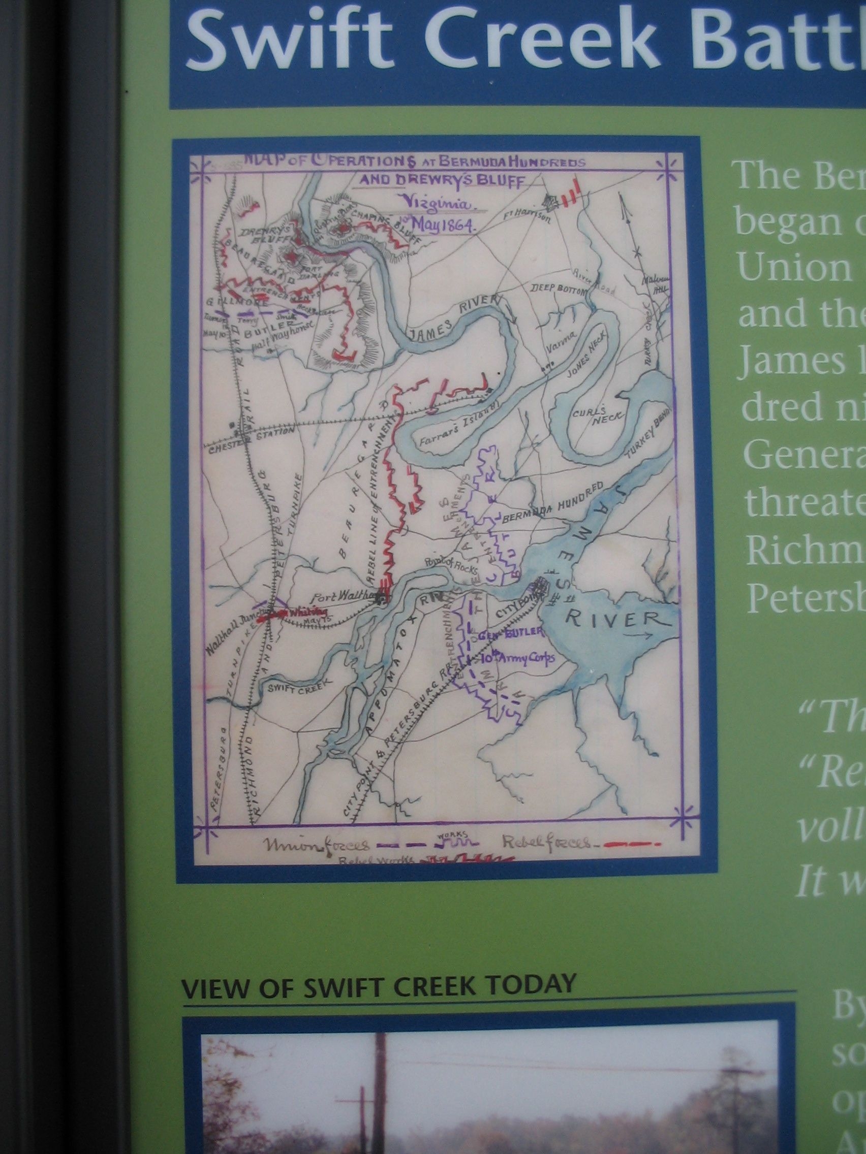 Close up of the Map