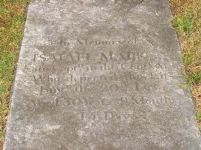 Captain Isaiah Marks Gravesite image. Click for full size.