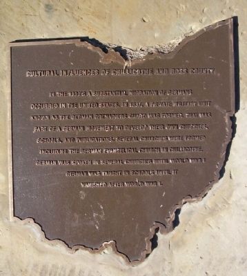 German Cultural Influence Marker. Click for full size. German Cultural Influence Marker image. Click for full size.