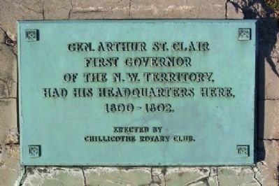 Arthur St. Clair's Headquarters Marker image. Click for full size.