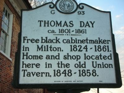 Thomas Day Marker. Click for full size. Thomas Day Marker image. Click for full size.