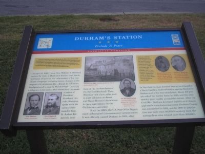 Durham's Station Marker image. Click for full size.