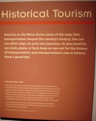 Historical Tourism - <i>America On The Move</i> Exhibition image. Click for full size.