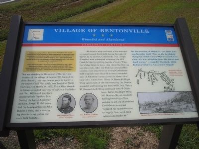 Village of Bentonville Marker image. Click for full size.