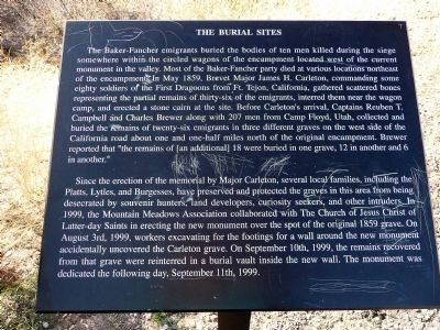 The Burial Sites Marker image. Click for full size.