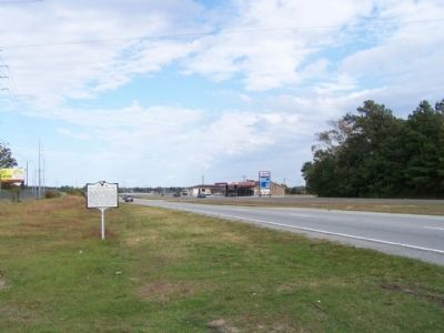 The Stono Rebellion Marker, looking north on US 17 image. Click for full size.