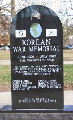 Coshocton County Korean War Memorial image. Click for full size.