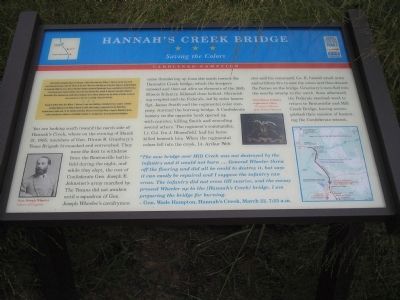 Hannah’s Creek Bridge Marker image. Click for full size.