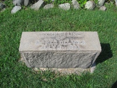 2nd Delaware Skirmish Line Marker. Click for full size. 2nd Delaware Skirmish Line Marker image. Click for full size.