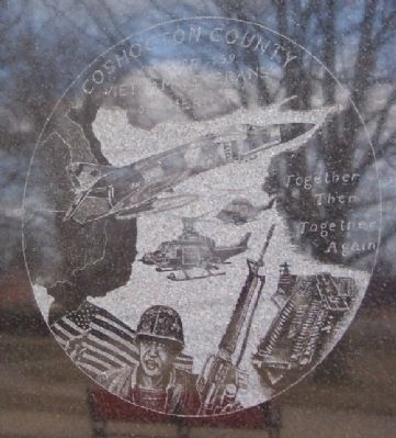 Coshocton County Vietnam War Memorial Detail. Click for full size. Coshocton County Vietnam War Memorial Detail image. Click for full size.