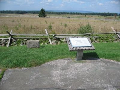 The Skirmish Line Marker Stands Behind the Pettigrew's Charge Marker. Click for full size. The Skirmish Line Marker Stands Behind the Pettigrew's Charge Marker image. Click for full size.