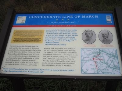 Confederate Line of March Marker image. Click for full size.