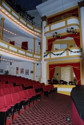 Abbeville Opera House Interior<br>Stage Left Box Seats image. Click for full size.