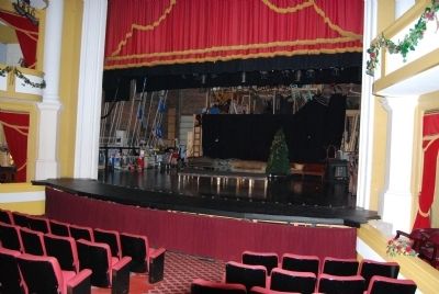 Abbeville Opera House Interior<br>Stage from Orchestra Seating image. Click for full size.