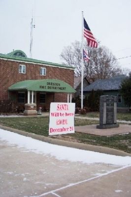 Dresden Firefighters Memorial. Click for full size. Dresden Firefighters Memorial image. Click for full size.