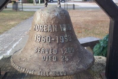 Dresden War Memorial Korean War Bell image. Click for full size.