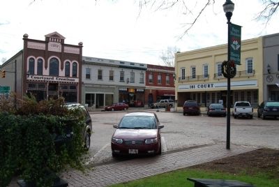 Abbeville Square -<br>Corner of Pickens and Main Streets image. Click for full size.