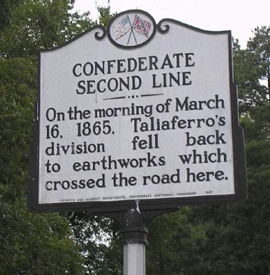 Confederate Second Line Marker image. Click for full size.