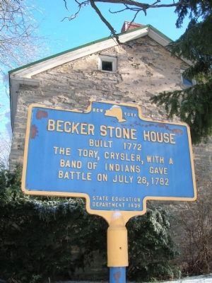 Becker Stone House Marker image. Click for full size.