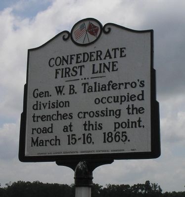 Confederate First Line Marker. Click for more information. Confederate First Line Marker image. Click for more information.