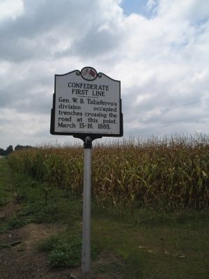 Marker on the Averasboro Battlefield. Click for full size. Marker on the Averasboro Battlefield image. Click for full size.