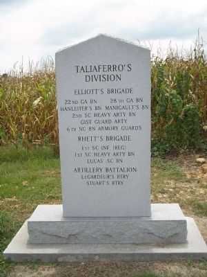Taliaferro’s Division Monument. Click for full size. Taliaferro’s Division Monument image. Click for full size.