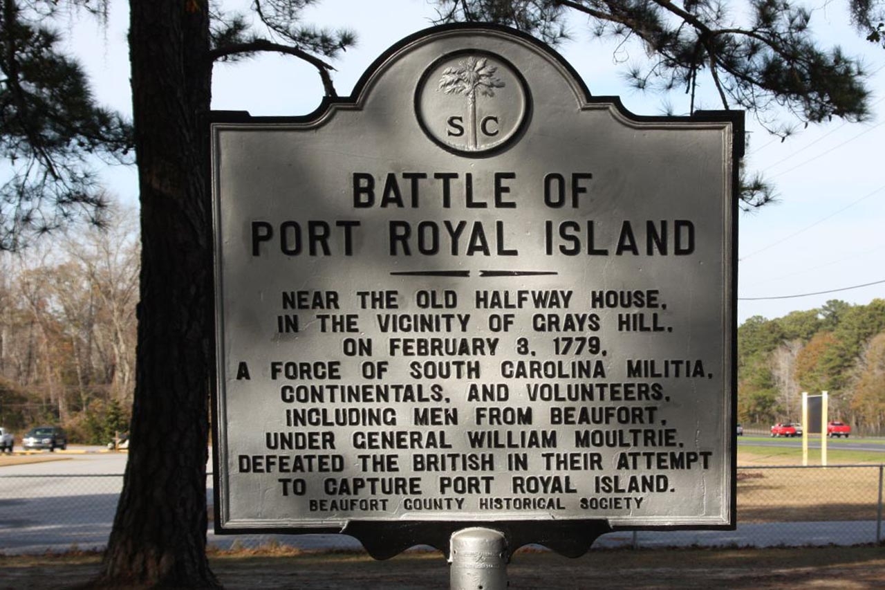 Battle of Port Royal Island Marker