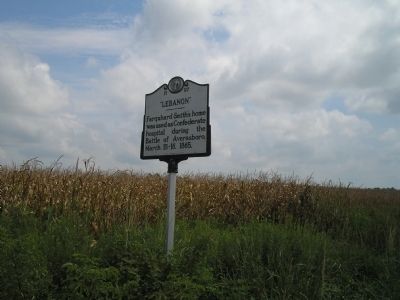 Marker on the Averasboro Battlefield image. Click for full size.