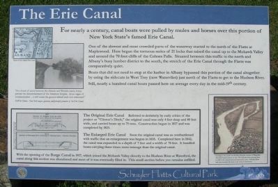 The Erie Canal Marker - Colonie, New York image. Click for full size.