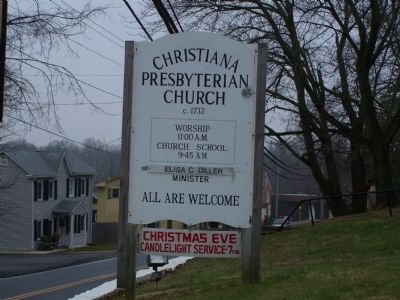 Christiana Presbyterian Church Sign. Click for full size. Christiana Presbyterian Church Sign image. Click for full size.