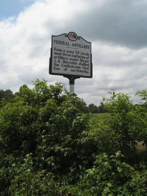 Marker on Averasboro Battlefield image. Click for full size.