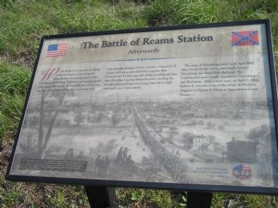 The Battle of Reams Station Marker. Click for full size. The Battle of Reams Station Marker image. Click for full size.
