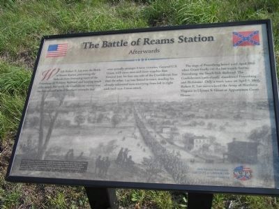 The Battle of Reams Station Marker image. Click for full size.
