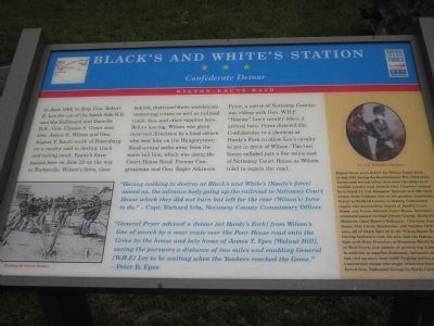 Black’s and White’s Station Marker. Click for full size. Black’s and White’s Station Marker image. Click for full size.