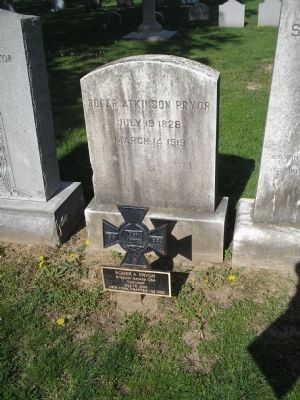 Grave of Roger Atkinson Pryor. Click for full size. Grave of Roger Atkinson Pryor image. Click for full size.