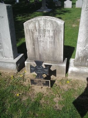 Grave of Roger Atkinson Pryor image. Click for full size.